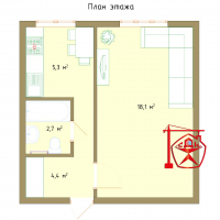 Недорогая 1-к. квартира на КЗТЗ.